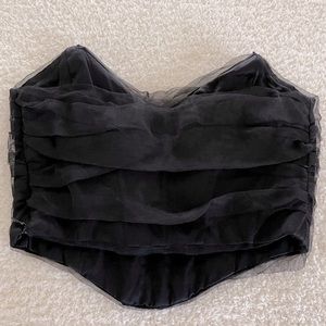 NWT Zara bustier corset crop top